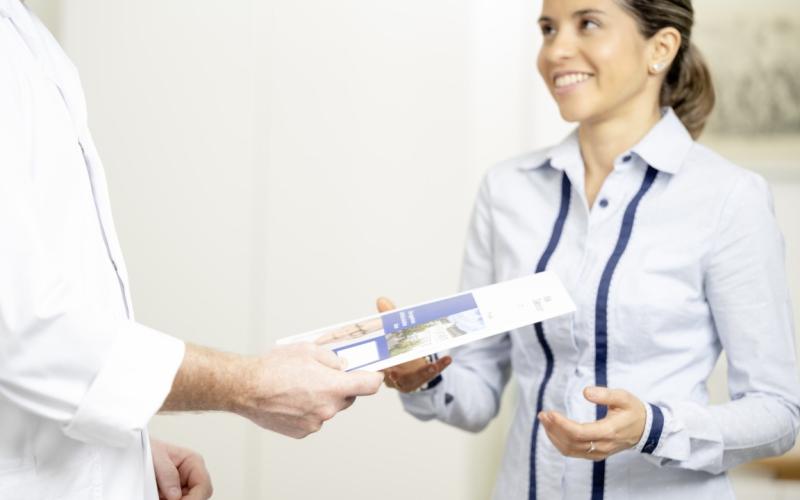 Diakonissen Tagesklinik Linz Dame mit Befund