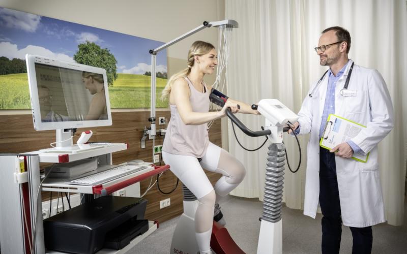 Diakonissen Tagesklinik Linz Untersuchung am Ergometer